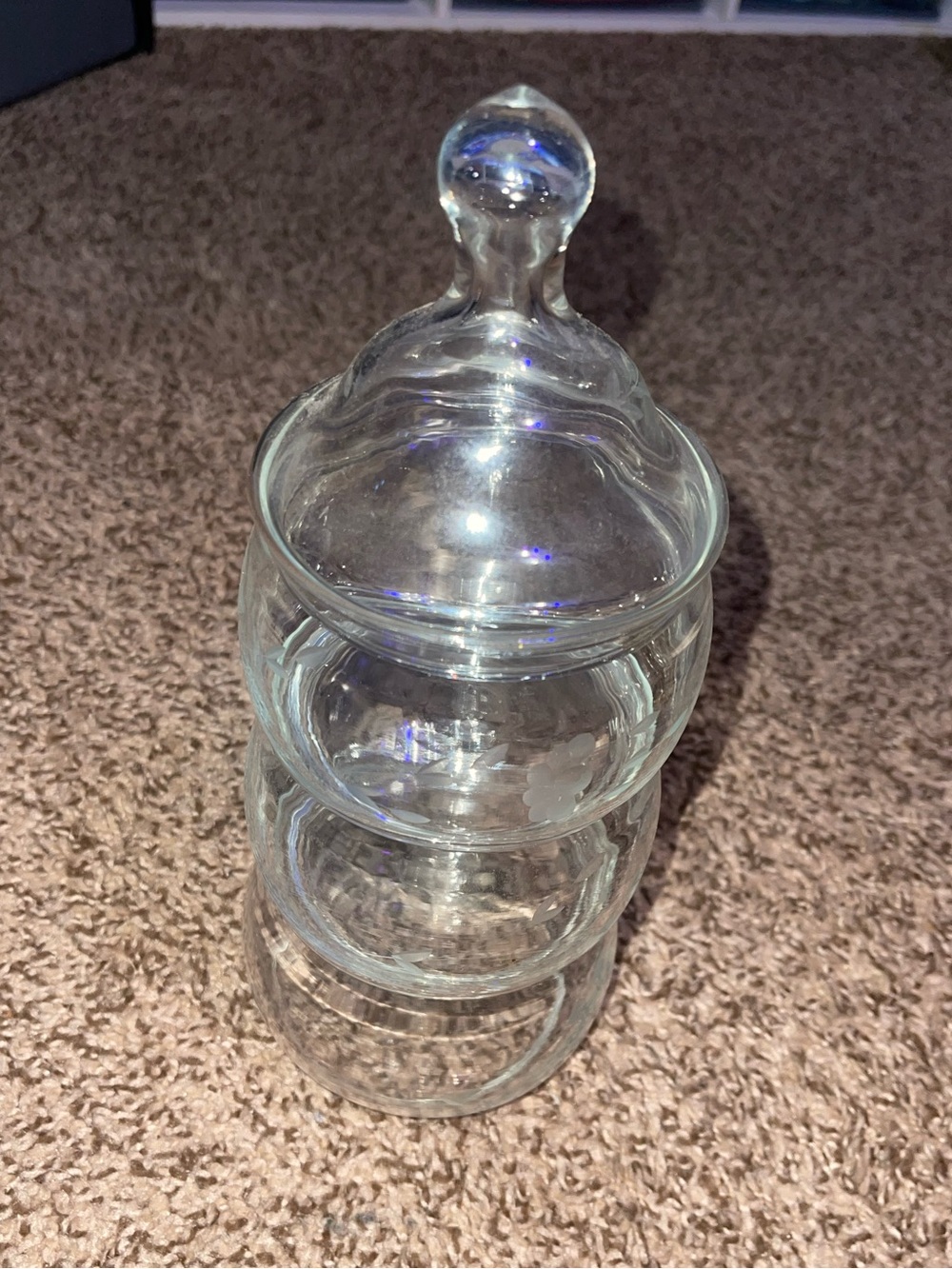 Clear Glass Apothecary Jar with Lid